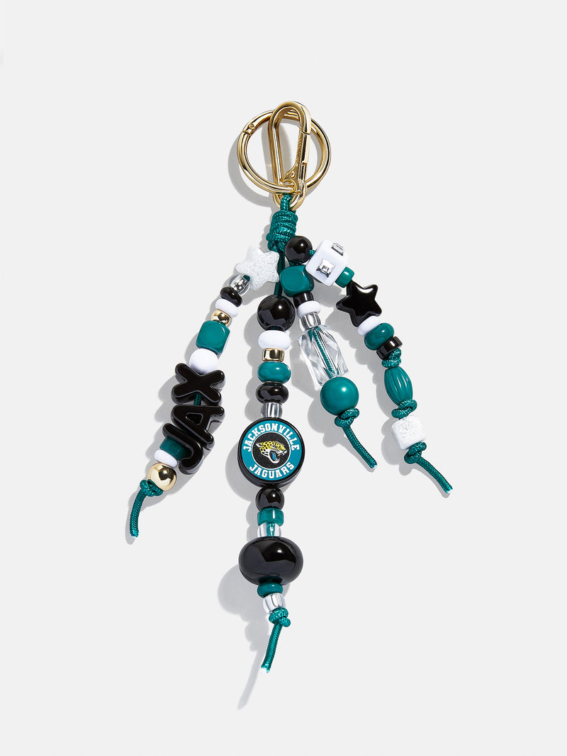 Jacksonville Jaguars NFL Beaded Bag Charm