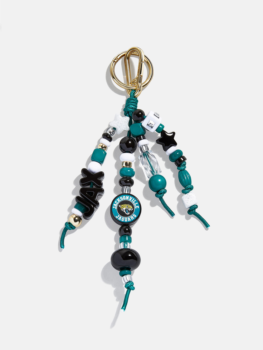 Jacksonville Jaguars NFL Beaded Bag Charm