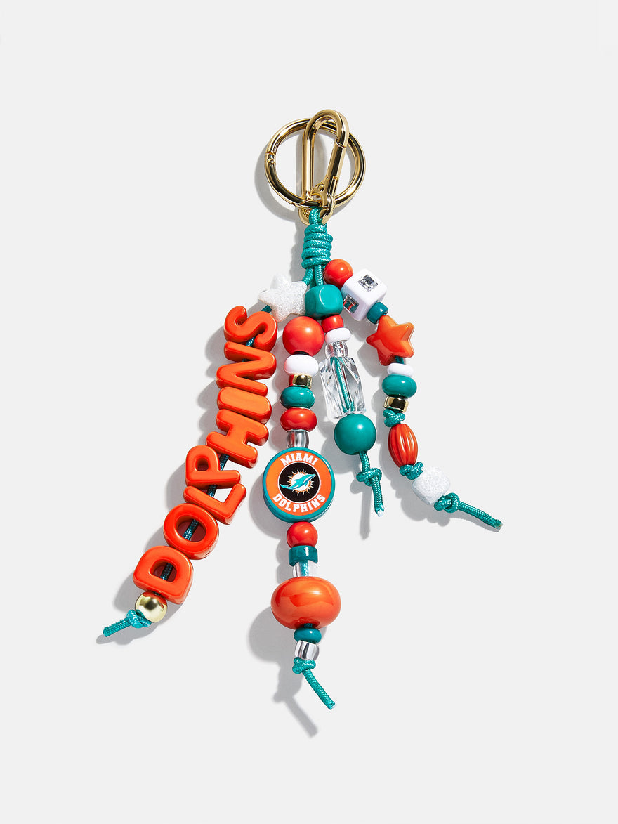 Miami Dolphins NFL Beaded Bag Charm