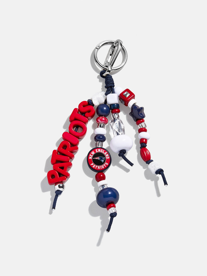 New England Patriots NFL Beaded Bag Charm