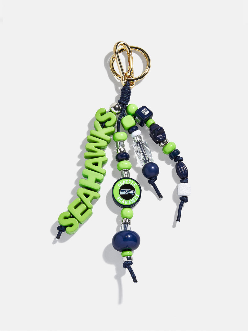 Seattle Seahawks NFL Beaded Bag Charm