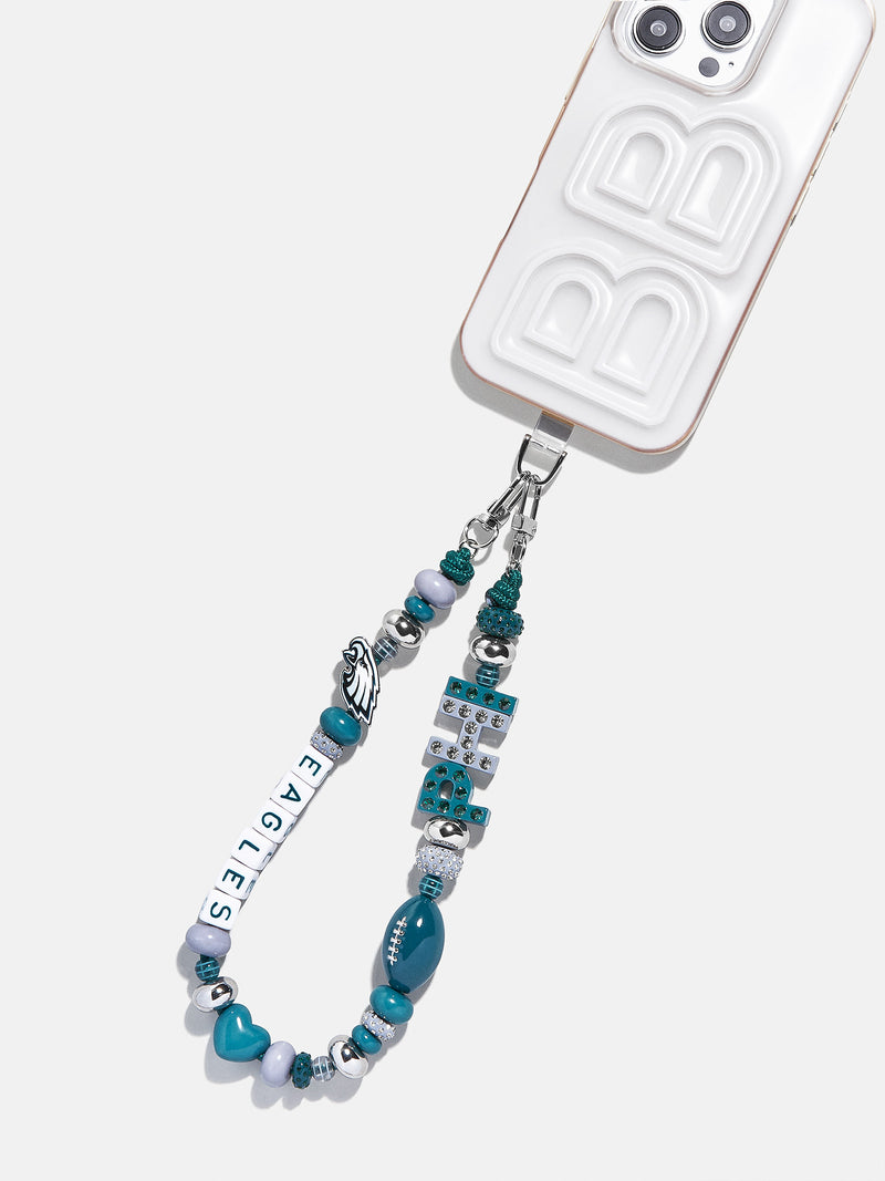 BaubleBar Philadelphia Eagles NFL Beaded Phone Charm - 
    Hands-free wristlet phone strap 
  
