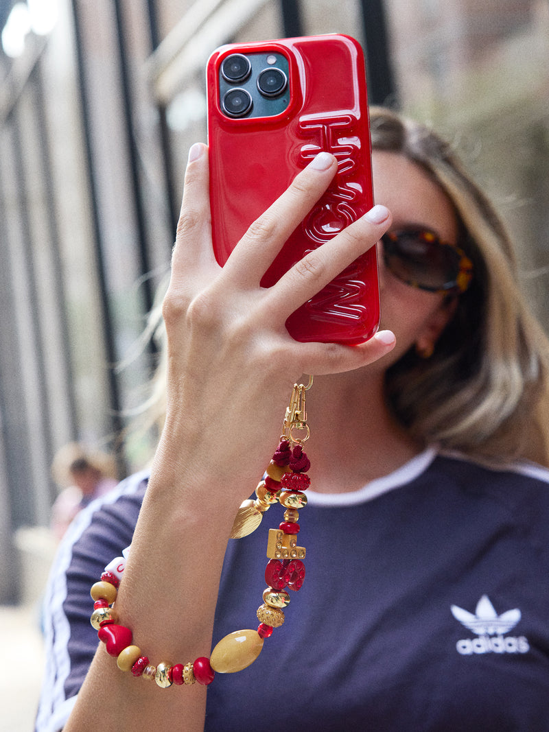 BaubleBar San Francisco 49ers NFL Beaded Phone Charm - 
    Hands-free wristlet phone strap 
  
