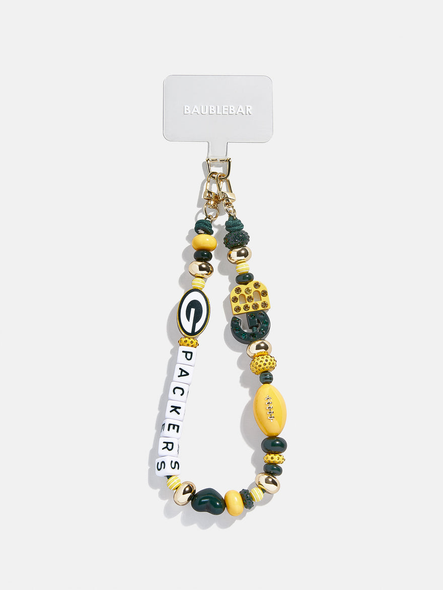 Green Bay Packers NFL Beaded Phone Charm
