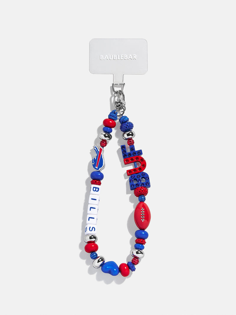 NFL Beaded Phone Charm - Buffalo Bills