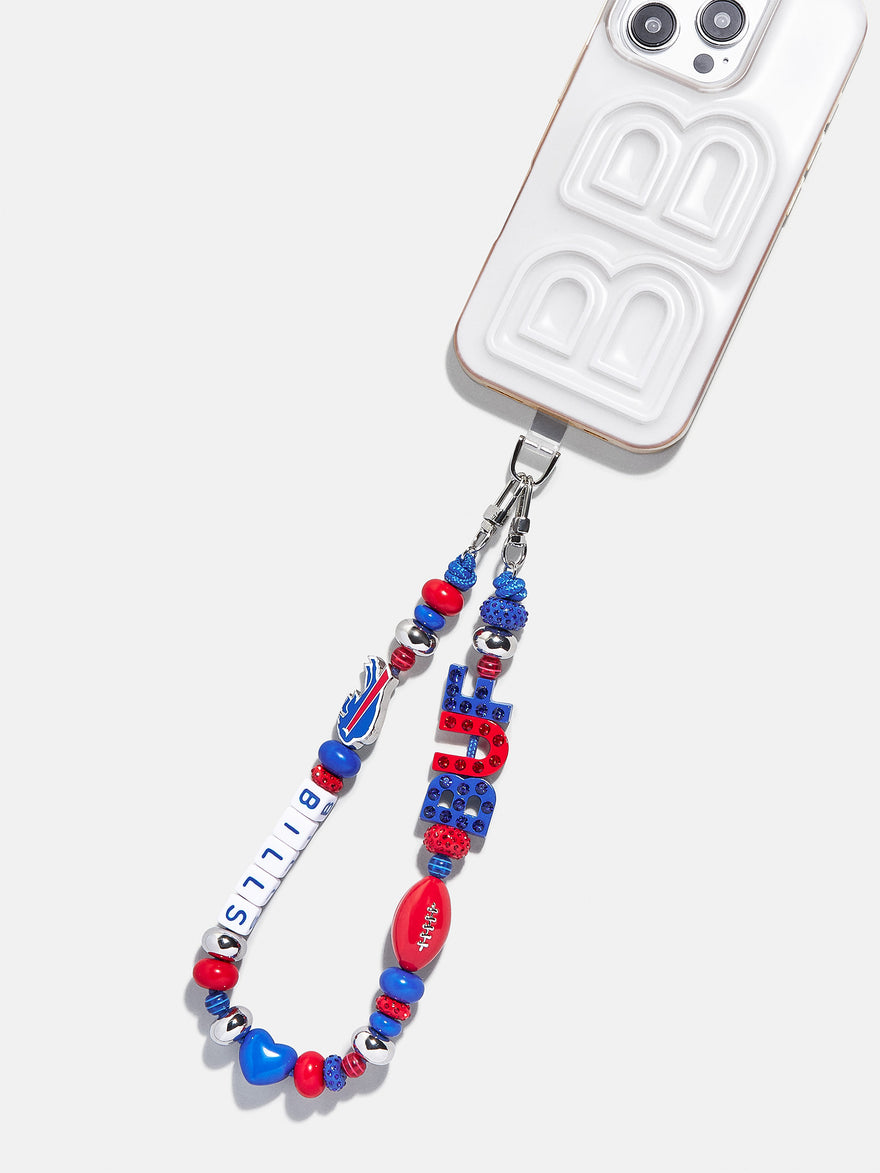 NFL Beaded Phone Charm - Buffalo Bills