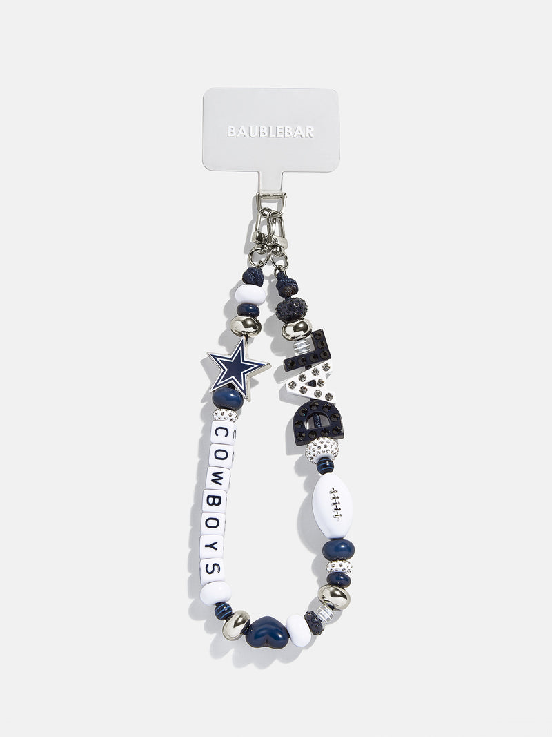 Dallas Cowboys NFL Beaded Phone Charm