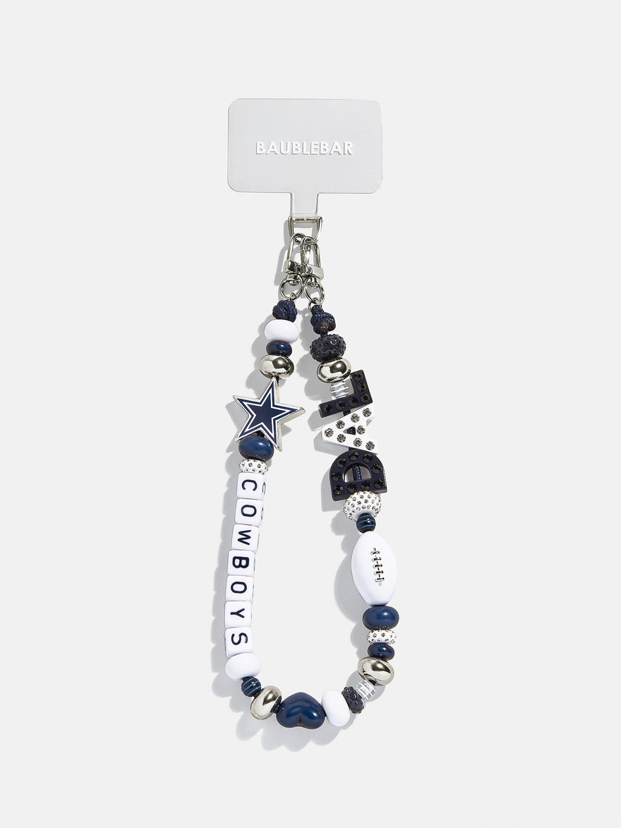 NFL Beaded Phone Charm - Dallas Cowboys