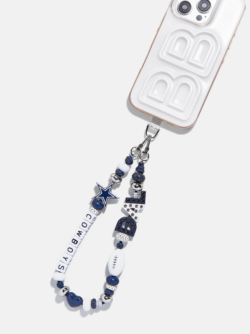 NFL Beaded Phone Charm - Dallas Cowboys
