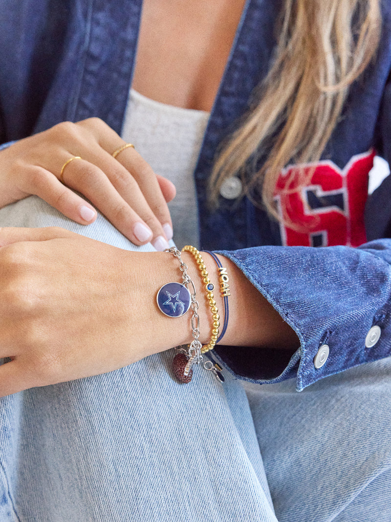 NFL Charm Bracelet - Dallas Cowboys – Silver bracelet with charms