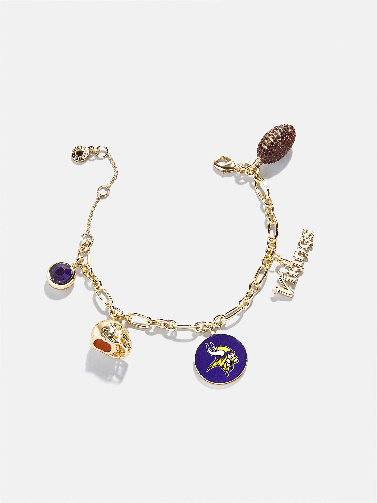 NFL Charm Bracelet - Minnesota Vikings