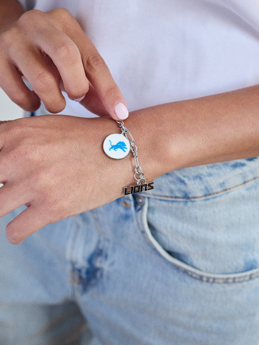NFL Charm Bracelet - Detroit Lions