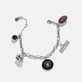 NFL Charm Bracelet - Las Vegas Raiders