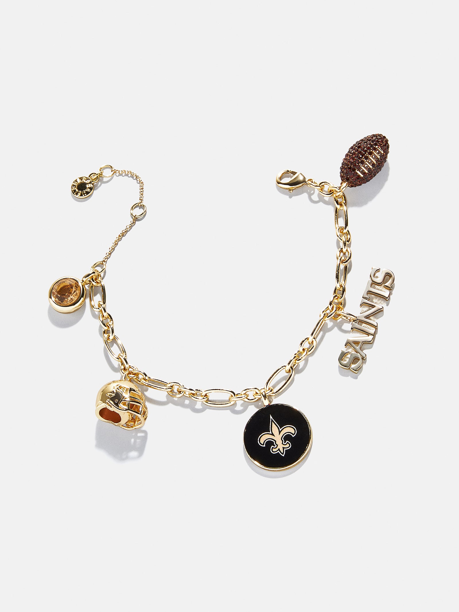 NFL Charm Bracelet - New Orleans Saints