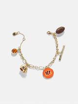 BaubleBar Cincinnati Bengals NFL Charm Bracelet - 
    Gold bracelet with charms
  
