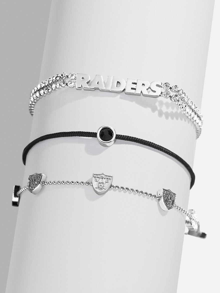 Las Vegas Raiders NFL Bracelet Set