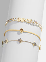 BaubleBar New Orleans Saints NFL Bracelet Set - 
    Set of three stacking bracelets
  
