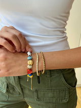 BaubleBar Friends Forever Charm Bracelet - Peanuts - 
    Multicolored pull-tie bracelet
  
