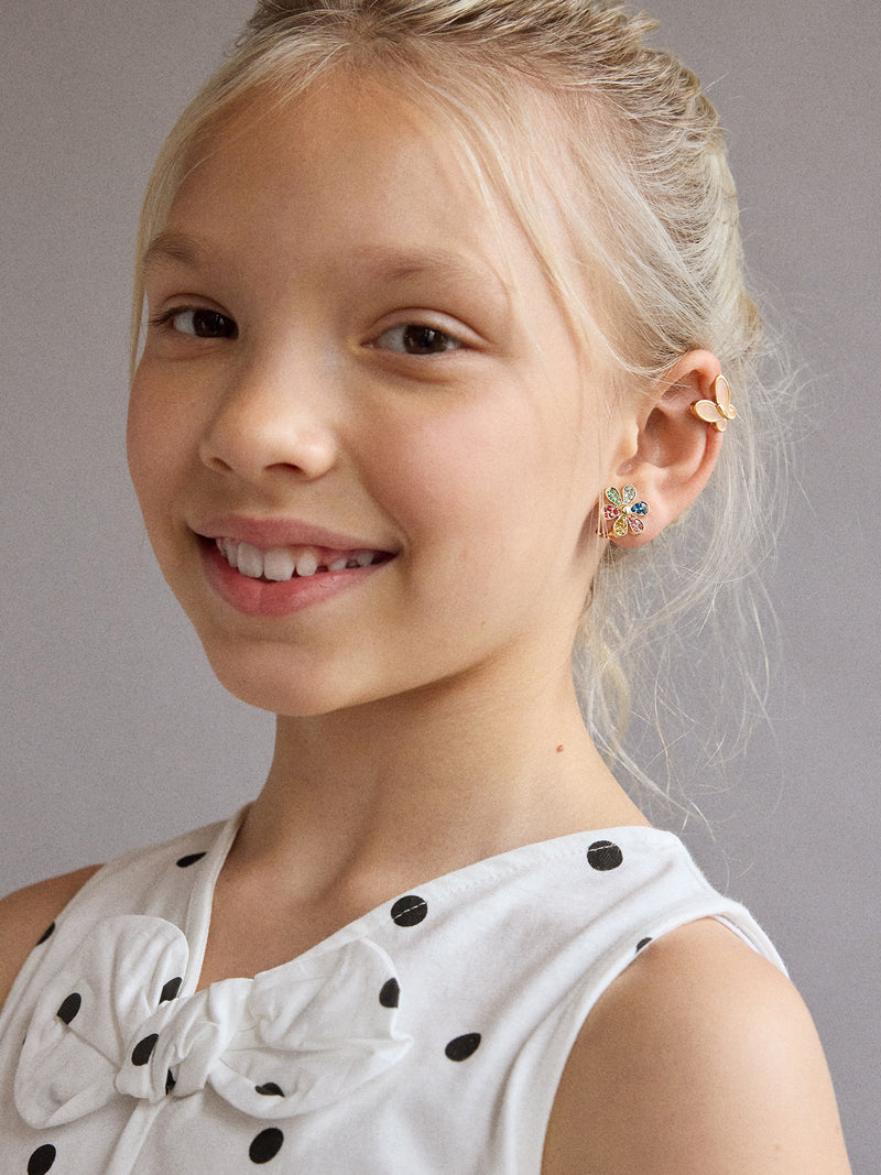 BaubleBar Garden Party Kids’ Clip-On Earring Set - Garden Party - 
    Set of 2 pairs of clip-on earrings
  
