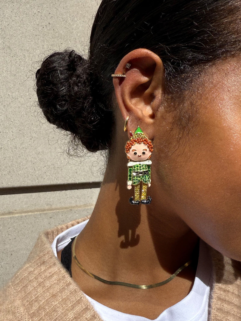 BaubleBar Elf Buddy Earrings - Green - 
    Holiday Earrings
  
