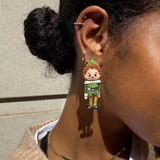 Elf Buddy Earrings - Green