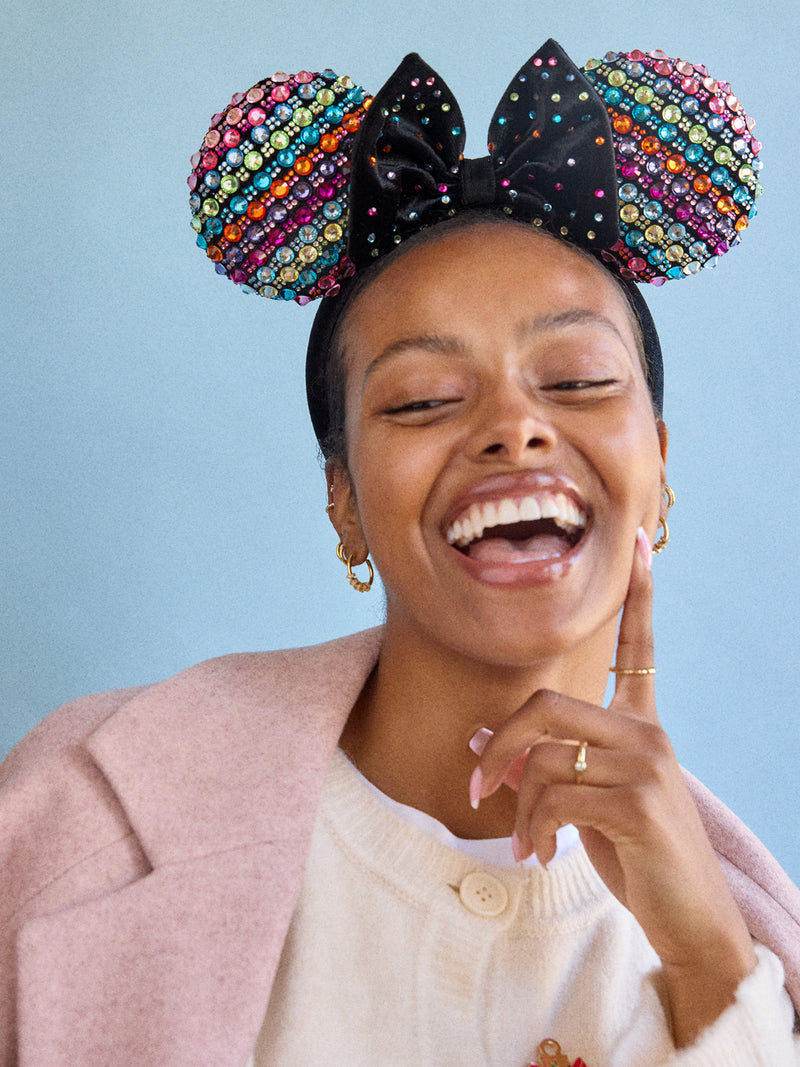 BaubleBar Disney Minnie Mouse Crystal Multicolor Ears Headband - Minnie Mouse Crystal Multicolor Ears - 
    Rainbow Disney ears 
  
