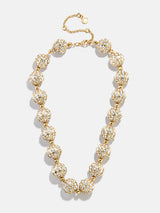 BaubleBar Quinn Collar Necklace - Gold/Pavé - 
    Statement crystal necklace
  
