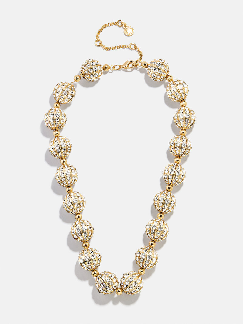 BaubleBar Quinn Collar Necklace - Gold/Pavé - 
    Statement crystal necklace
  
