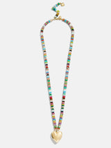 BaubleBar Millie Bubble Heart Necklace - Gold/Multi - 
    Beaded necklace with heart pendant
  

