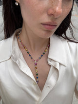 BaubleBar Glow With It Lariat Necklace - Multi - 
    Y-shaped Christmas lights necklace
  
