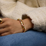 That’s Watts Up Cuff Bracelet - Gold/Multi
