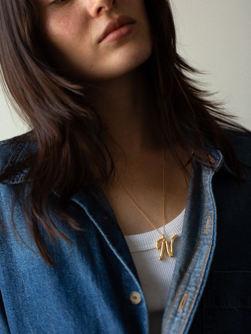 BaubleBar Signature Initial Necklace - Gold - 
    Black Friday Deal
  
