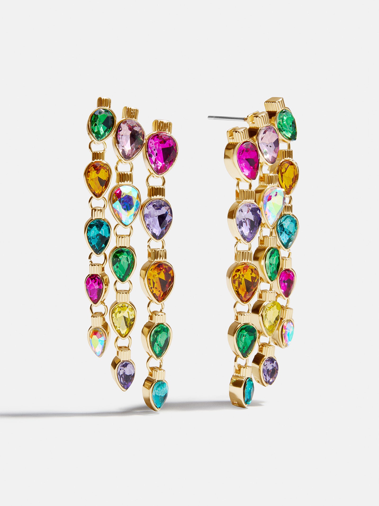 Jingle Lady Statement Earrings - Christmas Lights
