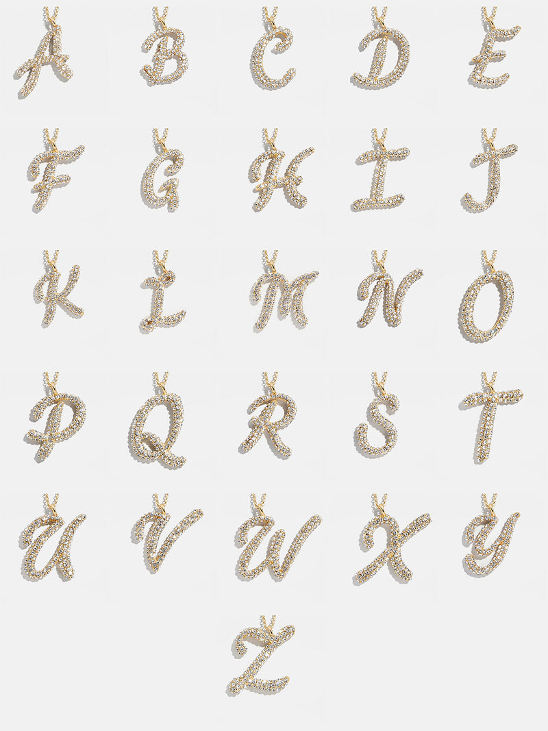 BaubleBar Signature Initial Necklace - Gold/Pavé - 
    Black Friday Deal
  
