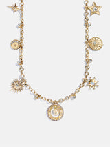 BaubleBar Star Power Celestial Charm Necklace - Gold/Pavé - 
    Gold chains with charms 
  
