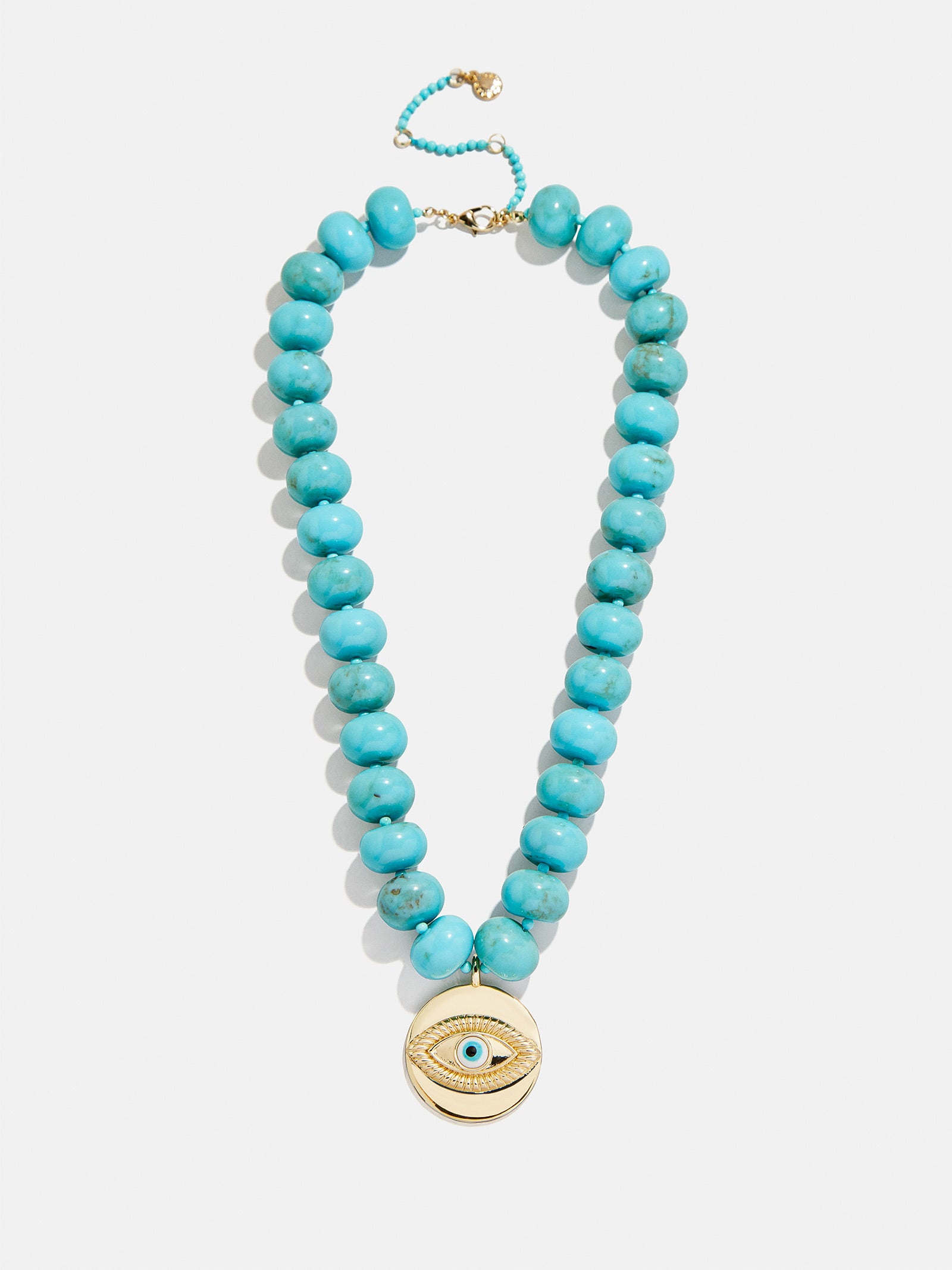 Joan Semi-Precious Evil Eye Necklace - Gold/Turquoise