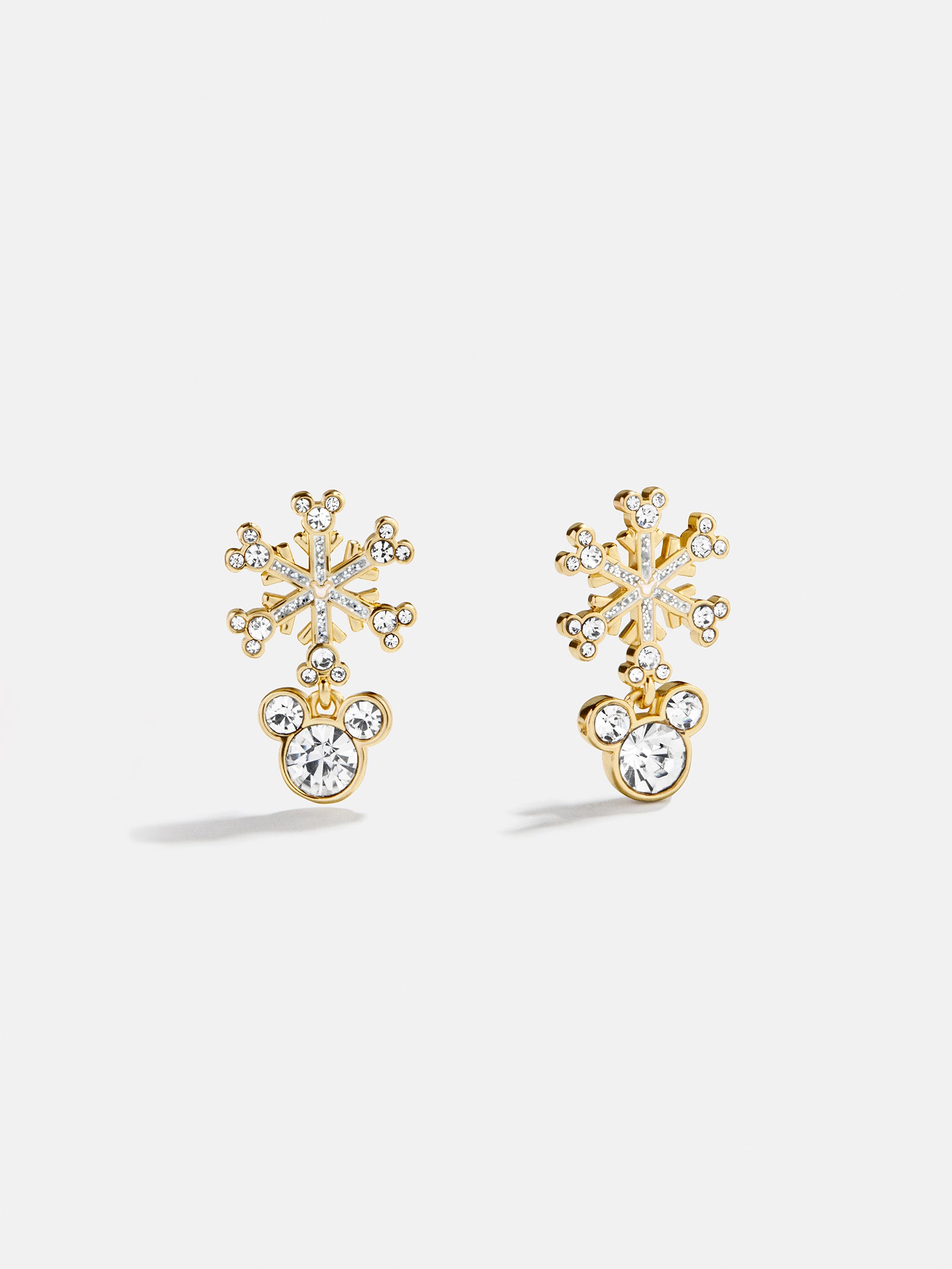 Disney Mickey Mouse Snowflake Drop Earrings - Snowflake