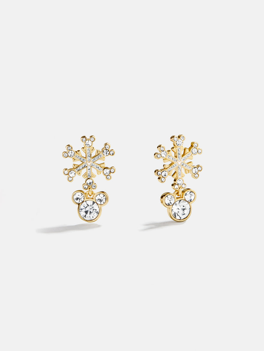 Disney Mickey Mouse Snowflake Drop Earrings - Snowflake