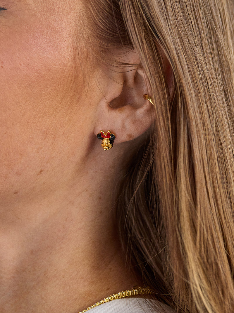 BaubleBar Disney Minnie Mouse 18K Gold Plated Sterling Silver Crystal Studs - Minnie Mouse - 
    18K gold plated sterling silver earrings
  
