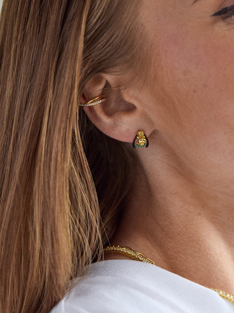 BaubleBar Disney Pluto 18K Gold Plated Sterling Silver Crystal Studs - Pluto - 
    18K gold plated sterling silver earrings
  
