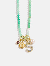 BaubleBar Semi-Precious Cluster Charm Necklace Base - Chrysoprase Chain - 
    Customizable charm necklace
  
