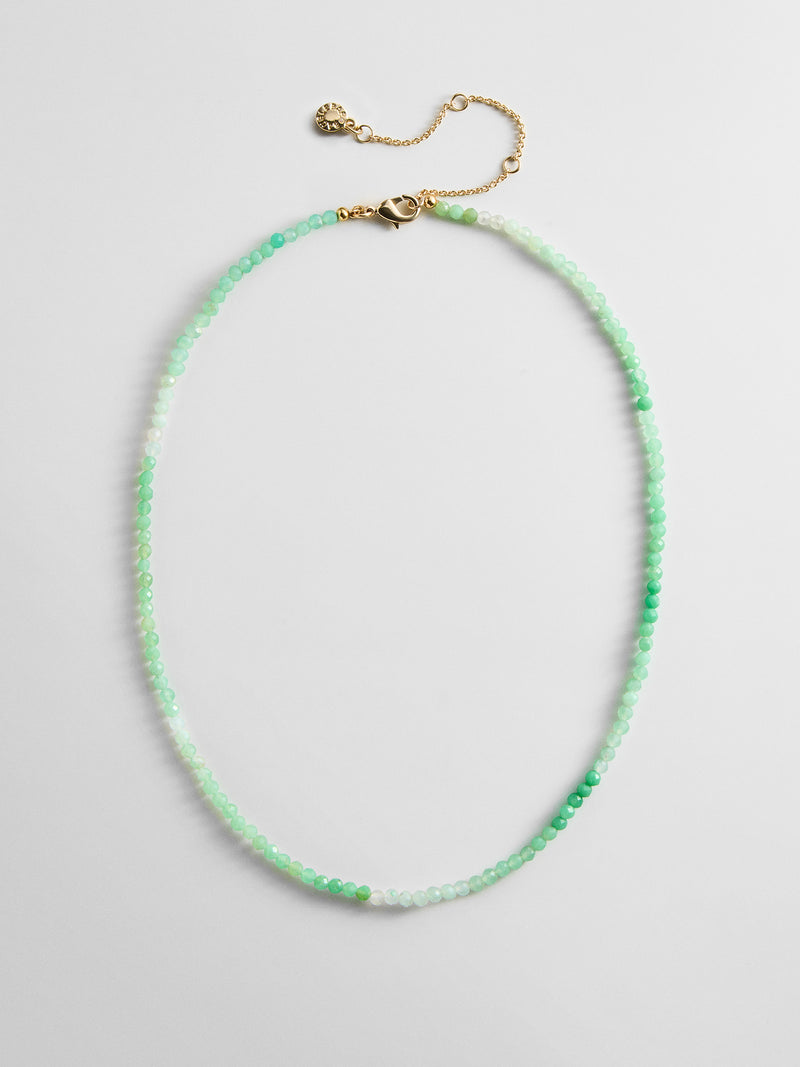 Mini Semi-Precious Necklace - Chrysoprase