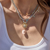 Mini Semi-Precious Necklace - Aquamarine