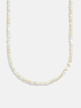 BaubleBar Semi-Precious Cluster Charm Necklace  Chain - Mother of Pearl - 
    Customizable charm necklace
  
