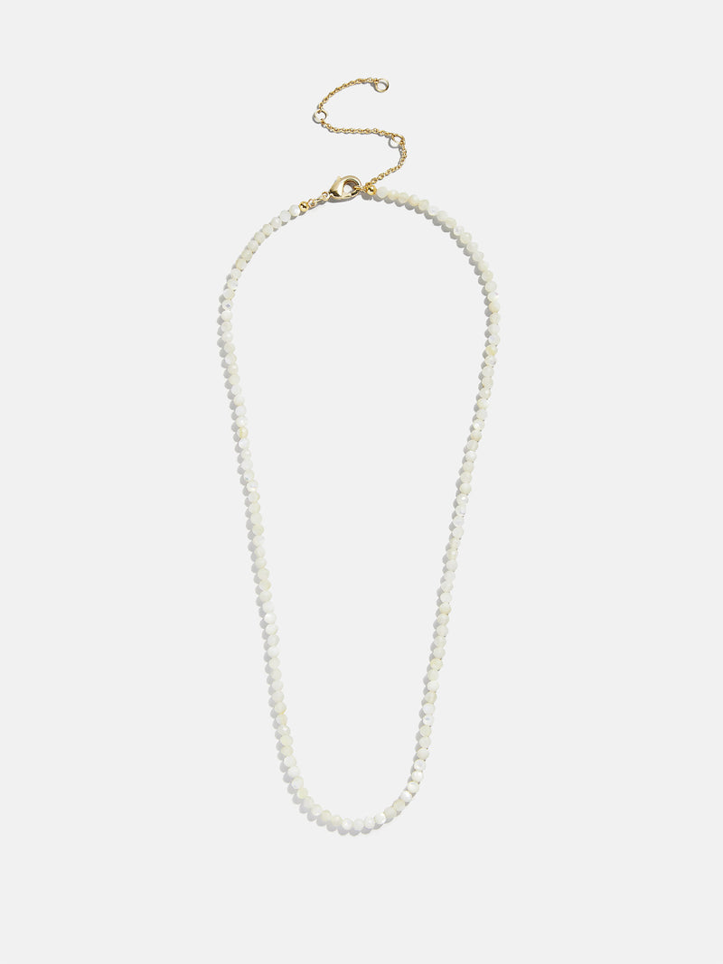 BaubleBar Semi-Precious Cluster Charm Necklace  Chain - Mother of Pearl - 
    Customizable charm necklace
  
