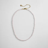 Mini Semi-Precious Necklace - Rose Quartz