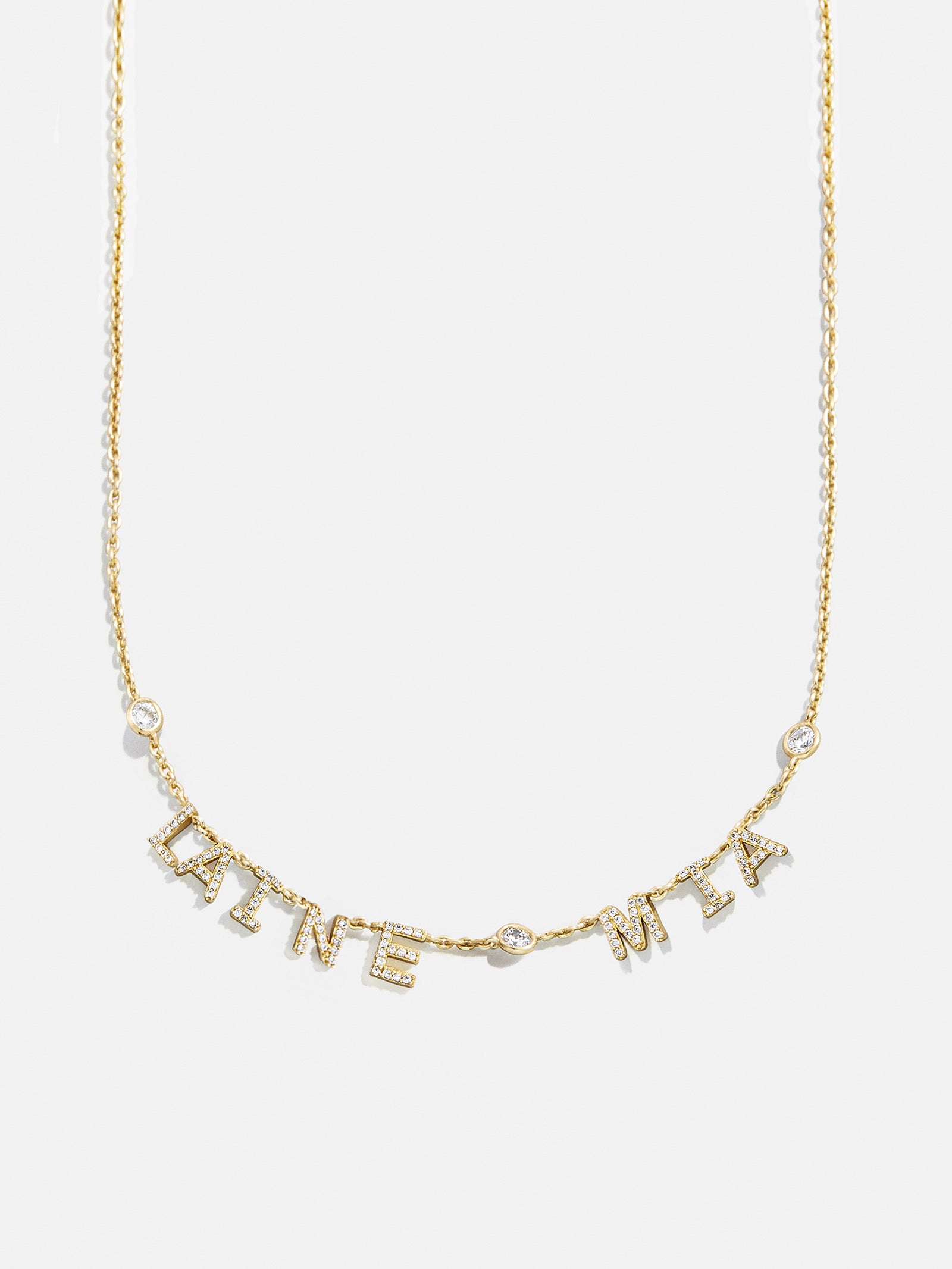 14K Gold Custom Multi Name Necklace - 2 Names