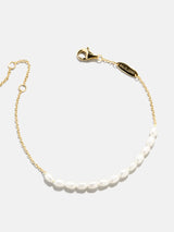 BaubleBar Barbra 18K Gold Pearl Bracelet - Gold/Pearl - 
    Gold chain for stacking
  
