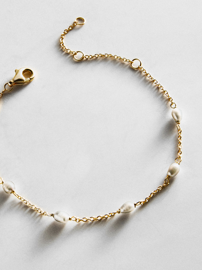 Yasmine 18K Gold Pearl Bracelet - Gold/Pearl