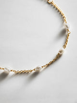 BaubleBar Yasmine 18K Gold Pearl Bracelet - Gold/Pearl - 
    Gold chain for stacking
  
